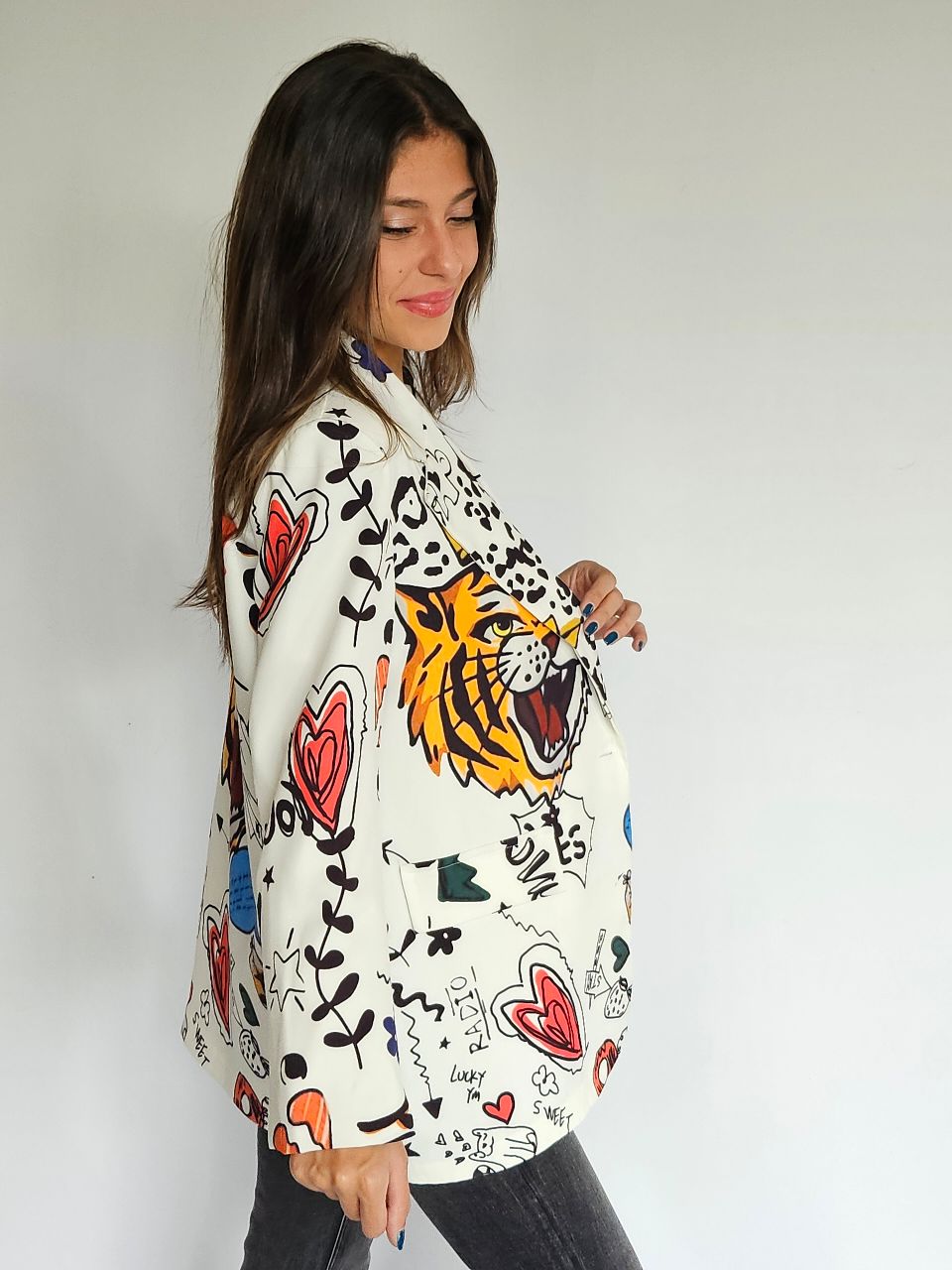 Tiger Colorful Blazerindex