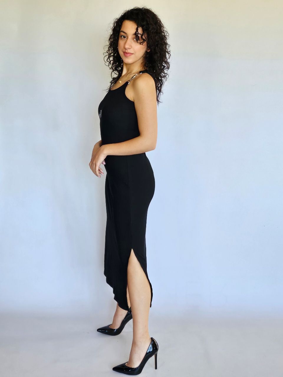 Black Dress with Star Badgeindex